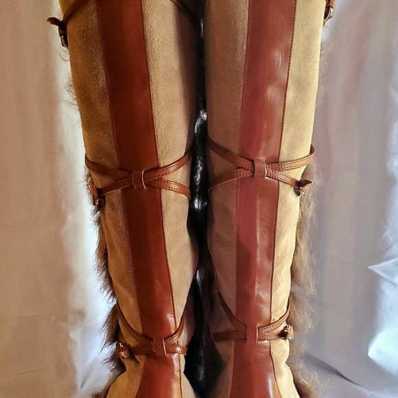 Cole Haan Beige Over the Knee Boots - Picture 3 of 13